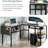 Verlis L-Shaped Reversible Computer Desk