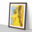 Busy Bee & Yellow Flower in Abstract - Picture Frame Painting Print-55680415-55680420