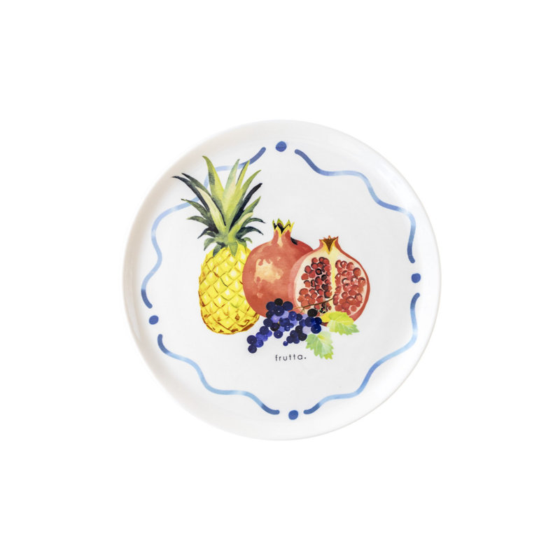 Élégante plaque de service en céramique de 12 po, 100% céramique, 11,8 x 11,8 x 0,8 po | Parfait pour servir les hors-d'œuvre et les desserts | Va au lave-vaisselle et au micro-ondes, idéal pour les repas et les réceptions modernes