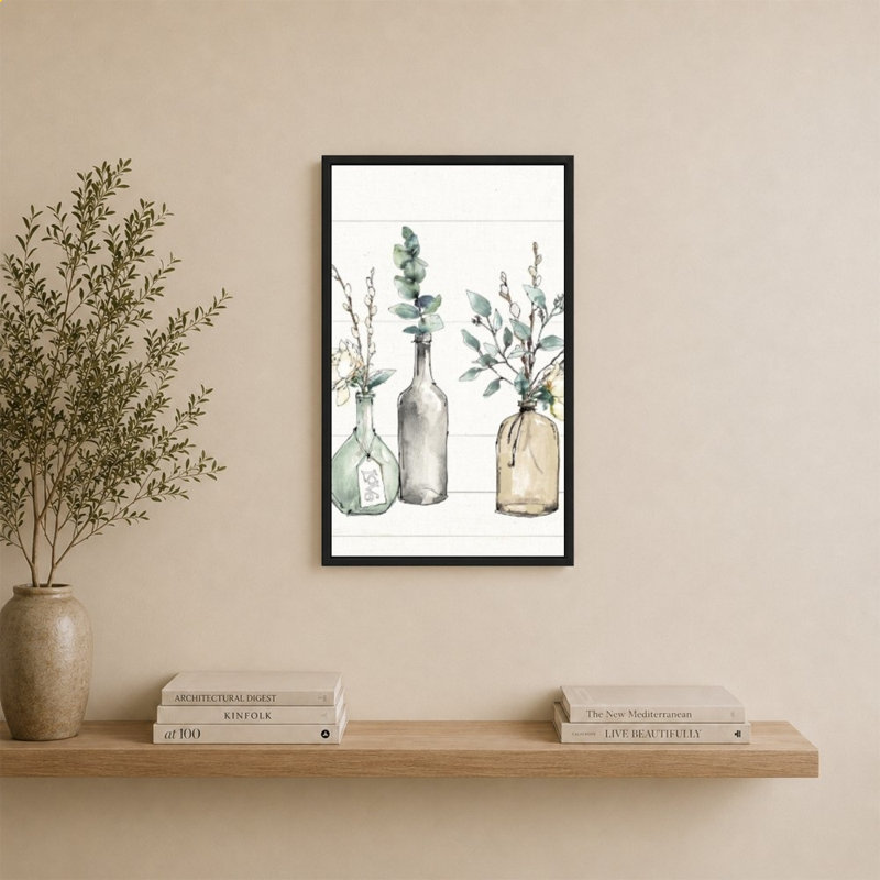 «Modern Farmhouse I 2» par Anne Tavoletti - Impression sur toile, H 34 po x l 24 po, Noir