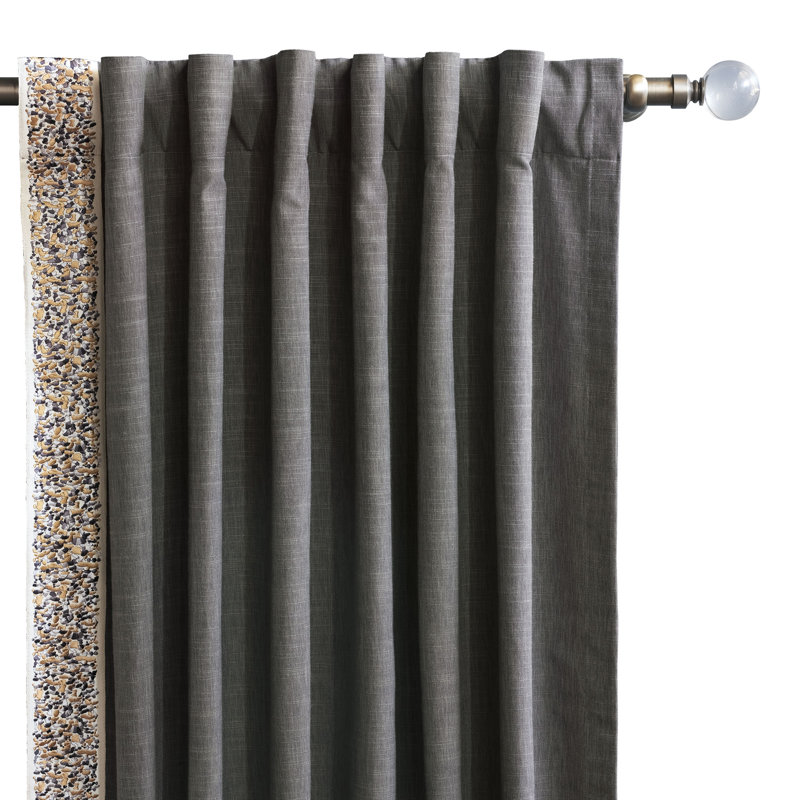 Indochine Room Darkening Curtain, Right, 48" x 84"