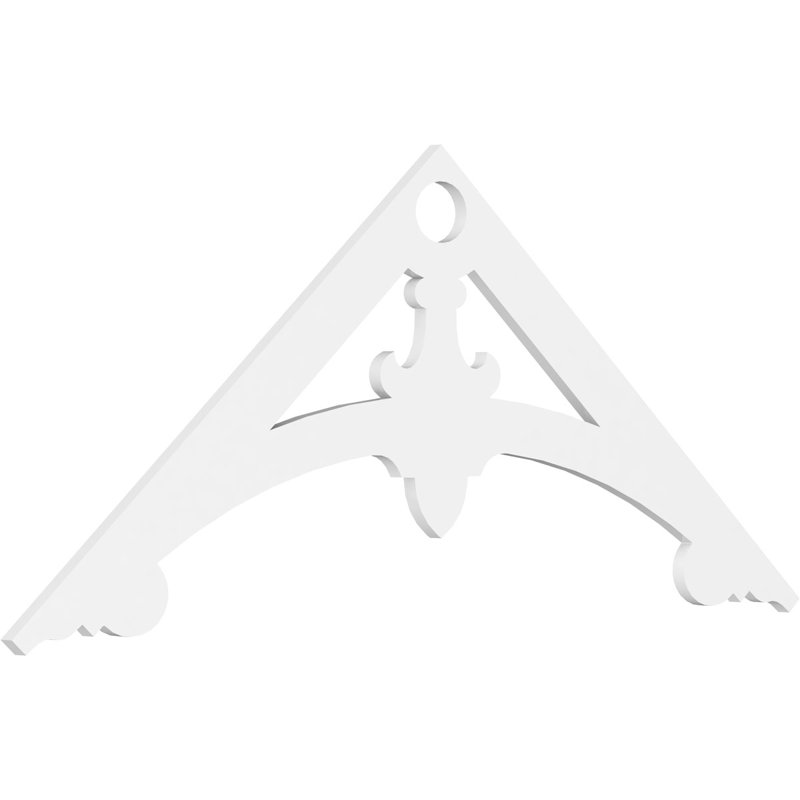 Sellek Architectural Grade PVC Gable, 30" H x 72" W x 1" D, 10/12