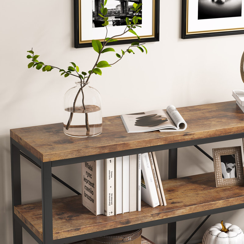 Console Keigyn, Noir / brun rustique