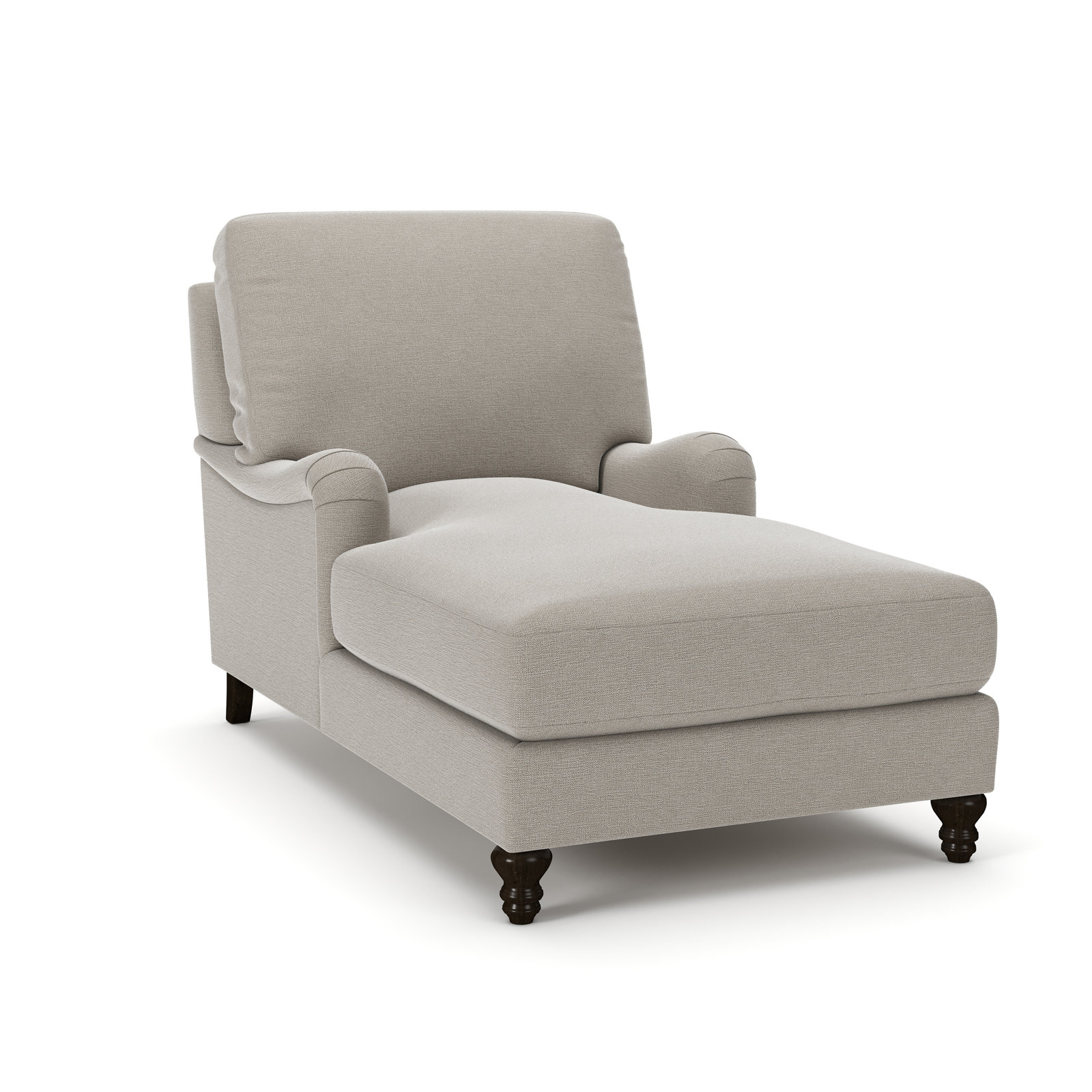 Walters Chaise Lounge, Drusky Linen Sustain® Basketweave