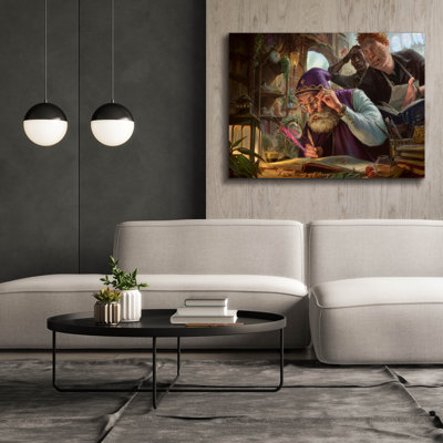 Epic Graffiti 'The Antiquarian'  by Fesbra Canvas Wall Art, 54" x 40"