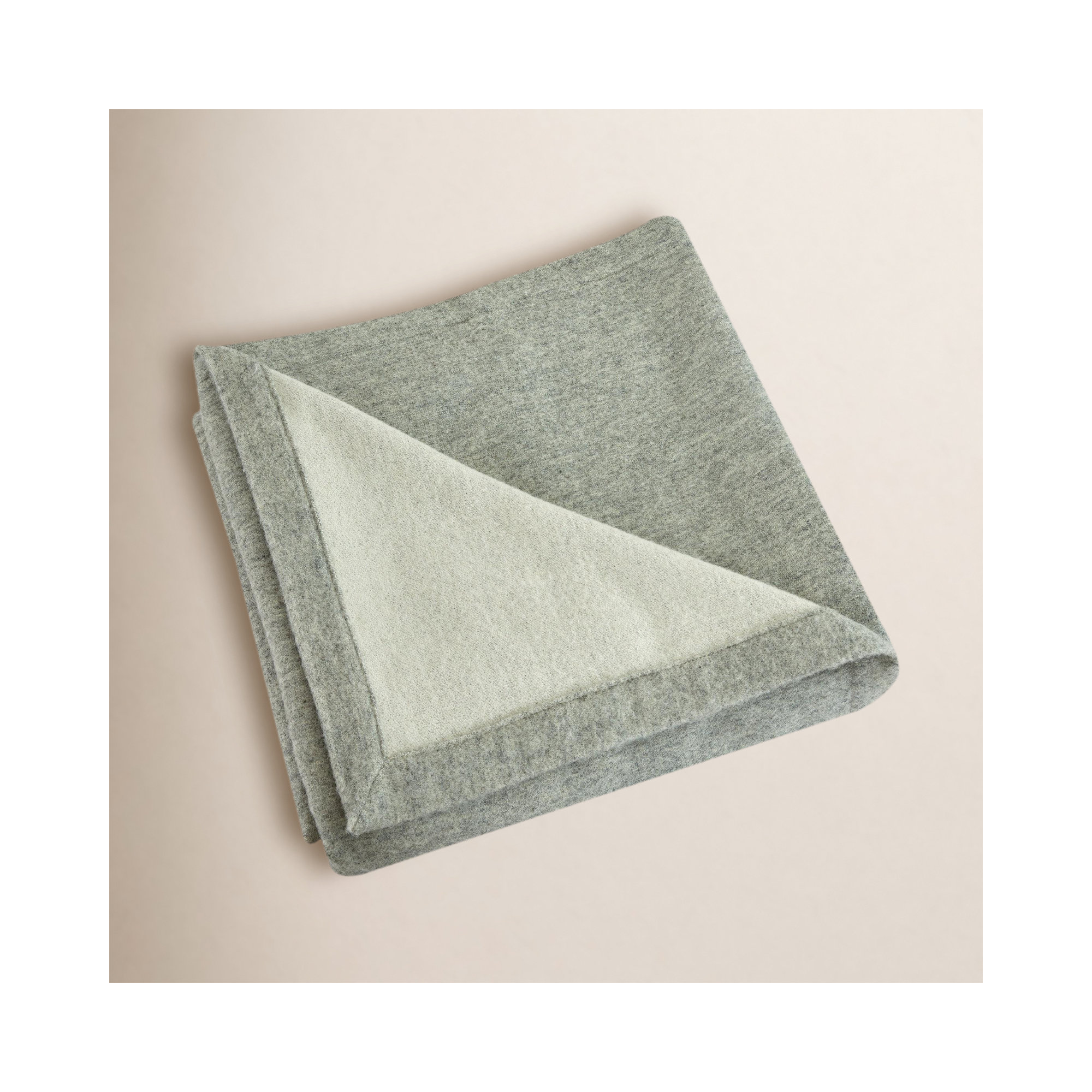 Ballade Merino Wool Hand Woven Throw Blanket, King, Light Gray