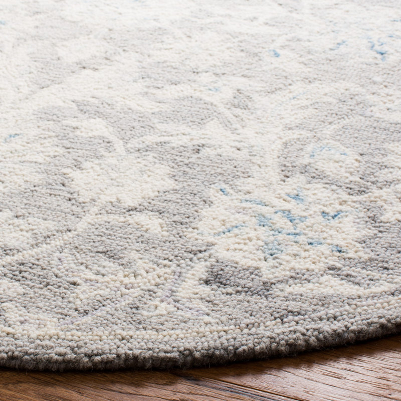 Tapis en laine et coton touffeté à la main Crown, Rectangle 10 pi x 14 pi