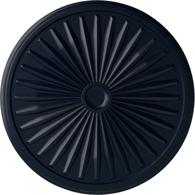 Médaillon de plafond de 33 1/8 po x 3 1/2 po x P 1 3/8 po (convient aux auvents jusqu'à 5 po), Rêve de minuit