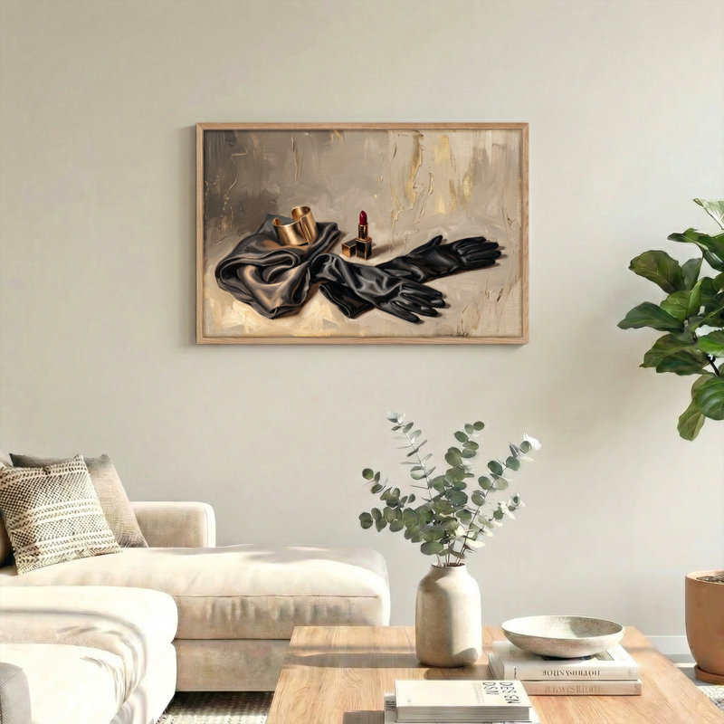 Ensemble élégant d'une toile murale immobile, H 24 po x l 36 po, Naturel