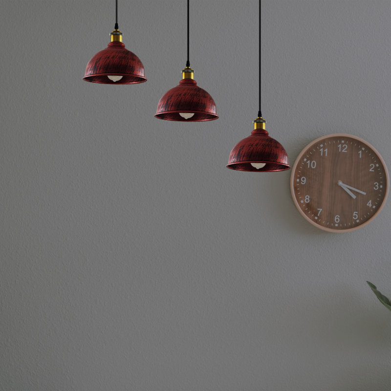 Loyd 3 - Light Pendant, Rustic Red