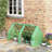 Outsunny 6' x 3' x 3' Portable Mini Greenhouse Outdoor Garden with Large Zipper Doors and Water/UV PE Cover-129037490-129037487