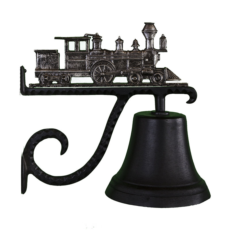 Cast Weather Resistant Metal Transportation Bell, Swedish Iron