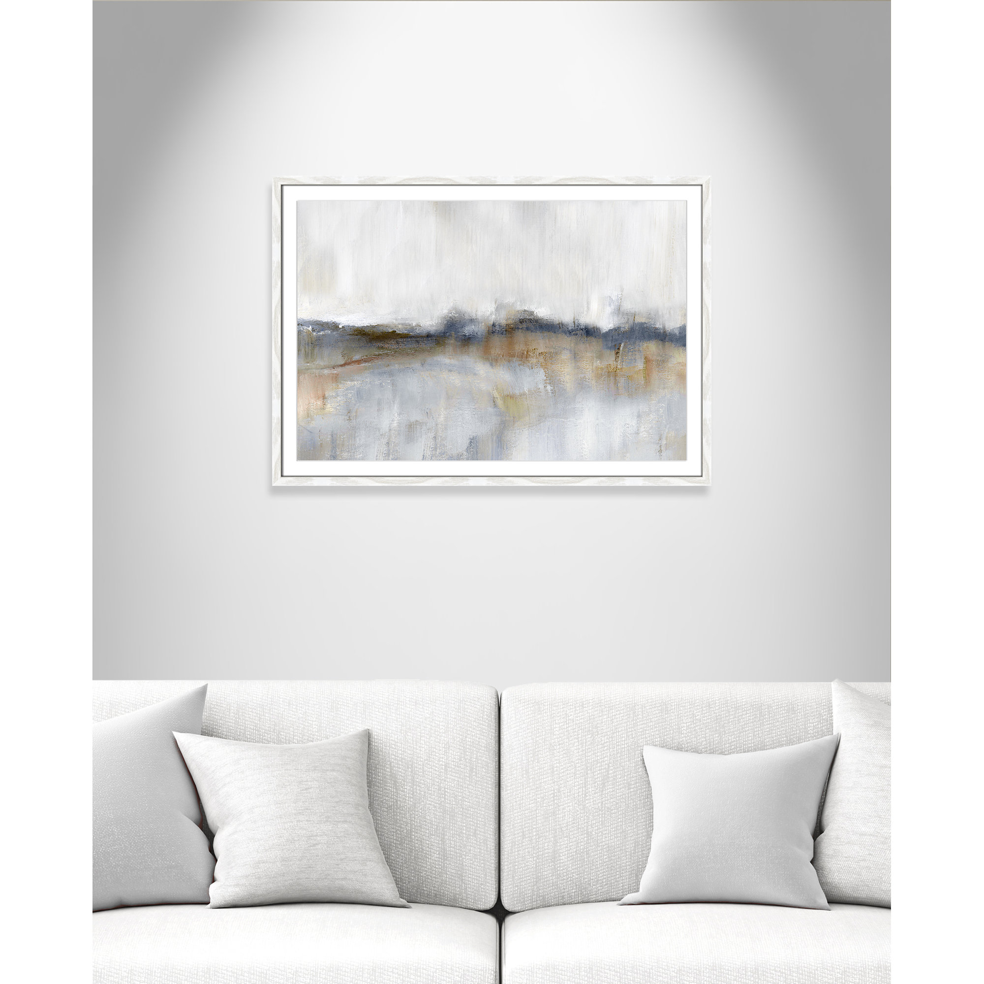 Autumnal Tide by Nan, White Framed, 25.5" H x 35.5" W x 0.75" D