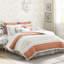 Édredon très grand corail - coton 9 pièces avec imprimé cachemire, bride, 2 taies décoratives, 3 coussins décoratifs Euro, pour