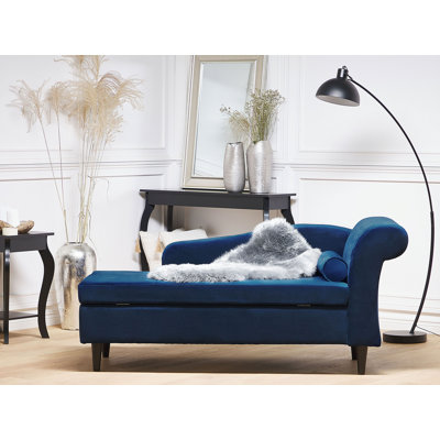 Jahiem Velvet Chaise Lounge