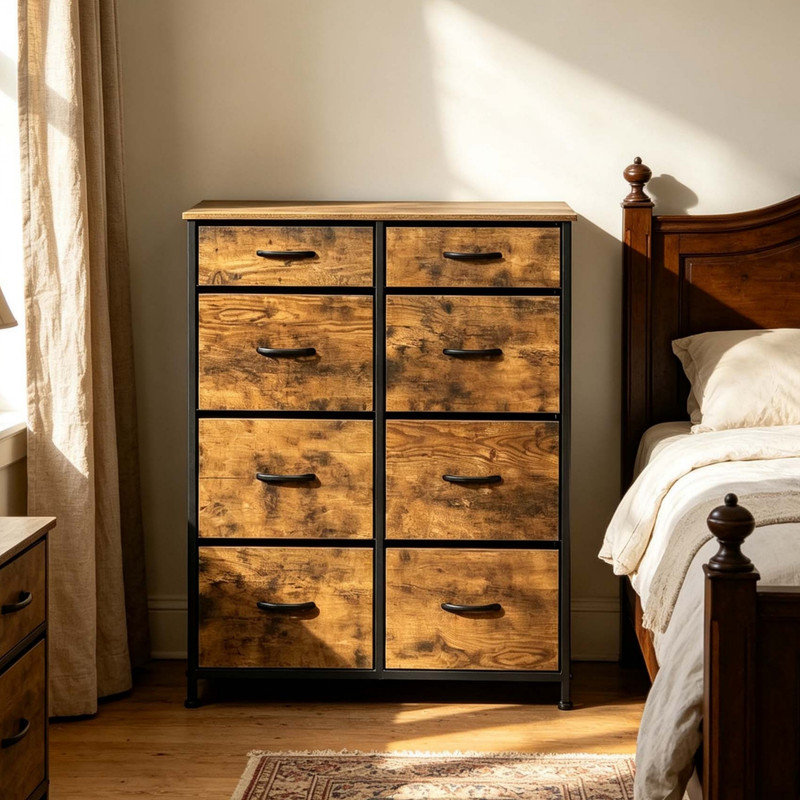 86 cm W Chest of 8 Drawers