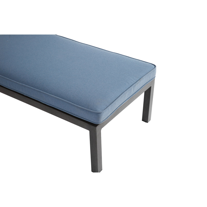 Méridienne en aluminium coulé, Bleu