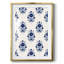 Indigo Bloom Pattern II -Framed Print