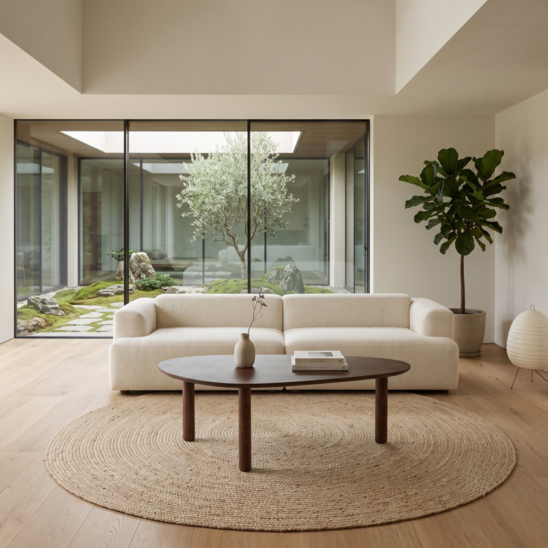 Jiona Oak Coffee Table - Cocoa Brown, Dark Brown
