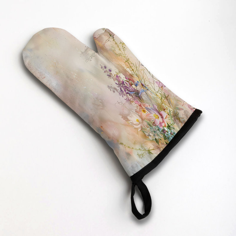 Tender Tints Cross Oven Mitt Cotton Twill
