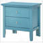 Table de chevet avec tiroirs Teal Elegance, parfaite pour organiser vos essentiels et améliorer l'esthétique de la pièce