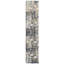Hand Knotted Geometric Area Rug in Gold/Charcoal/Purple/Cream