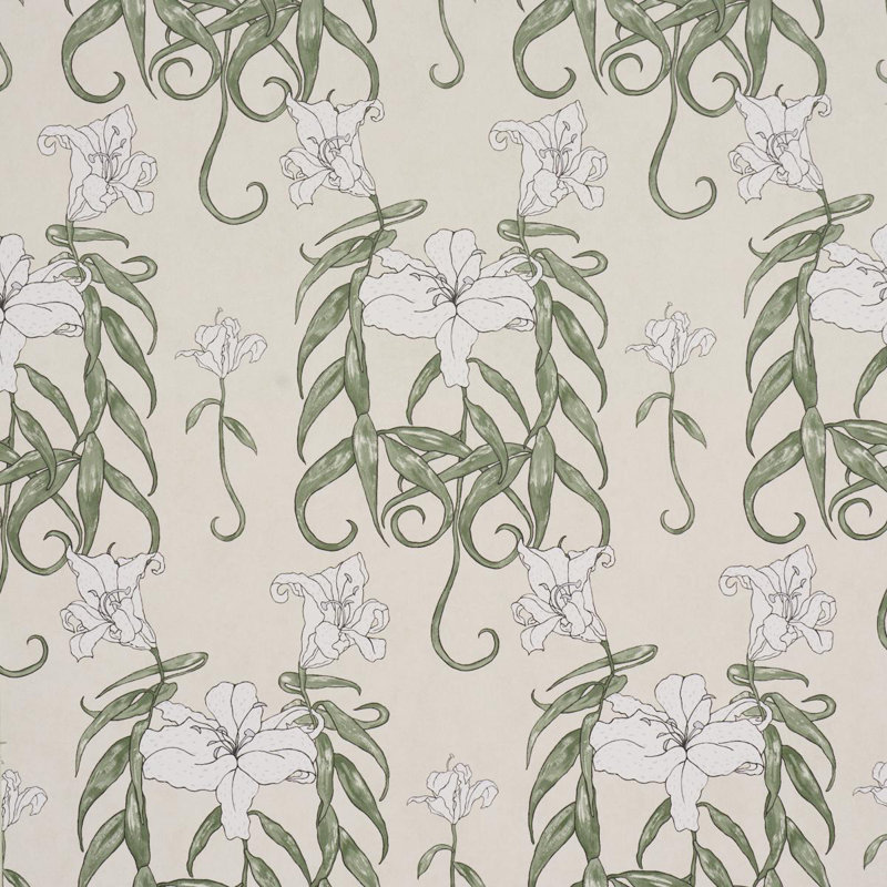 Papier peint Schumacher X Lady Lilith, Blanc