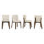 Chaise d'appoint rembourrée en bois massif Annika (ensemble de 4)-1114888220-1114888219