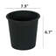 Pot rond en pépinière, pot de jardin en plastique avec drainage