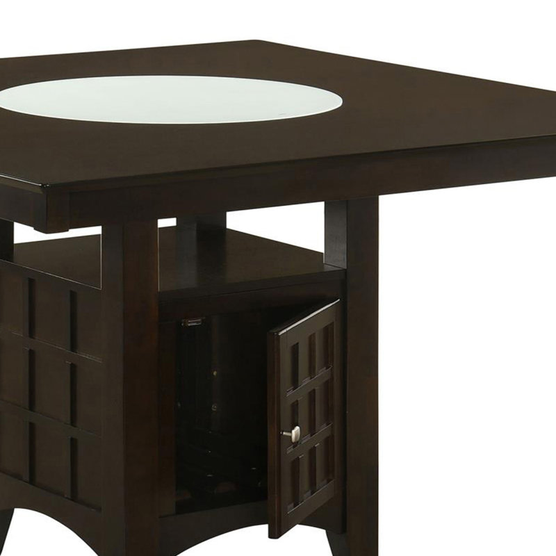 Sarok Dining Set in Brown and Tan, 5