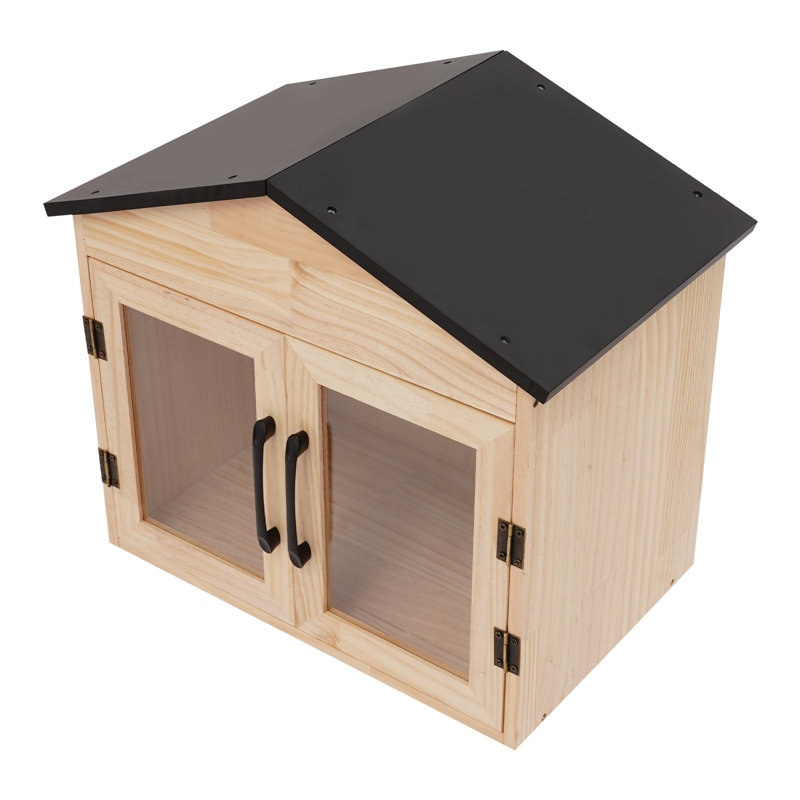 16.5X16.9X11” Wooden Book Cabinet