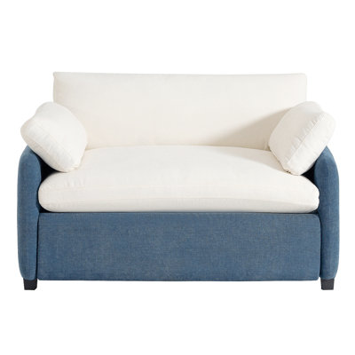 Canapé simple surdimensionné en chenille 50 * 43 ", fauteuil d'appoint large et profond, fauteuil rembourré moderne et confortable, canapé-lit avec coussins pour le salon et l’appartement