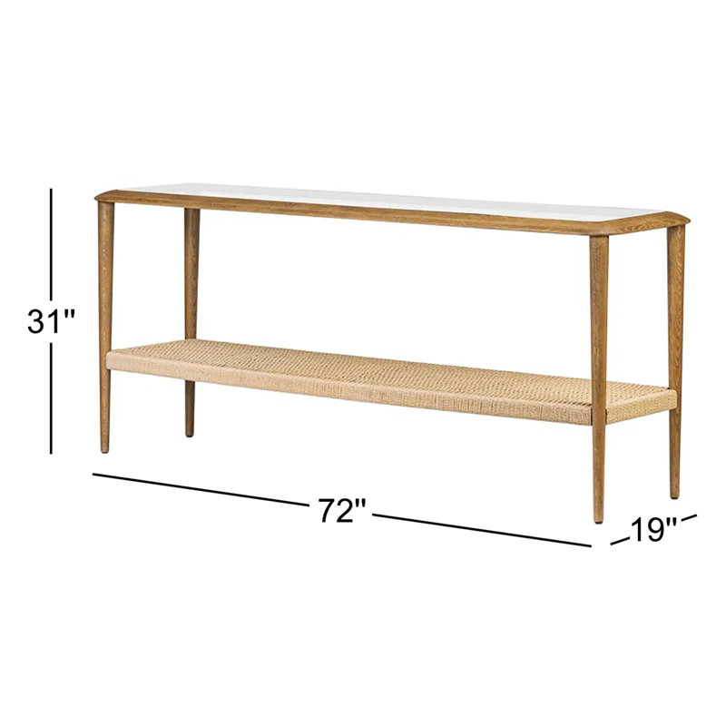 Carmelo Console Table-Medium Brown Oak