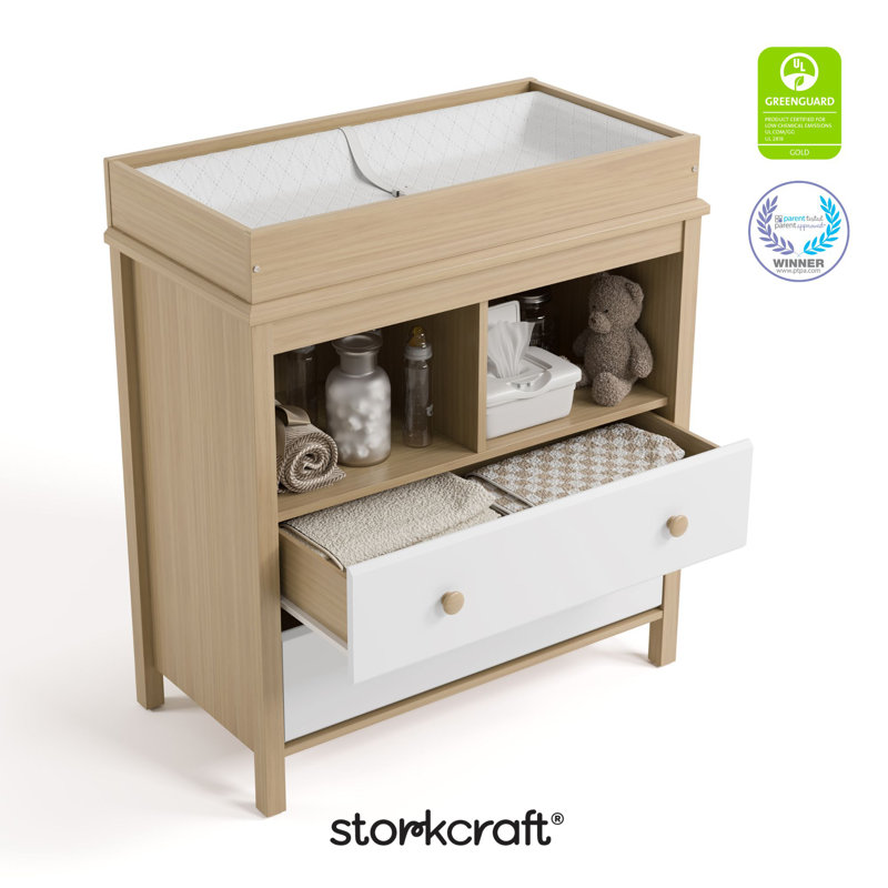 Furniture Storkcraft Modern Nursery Changing Table Dresser Baby