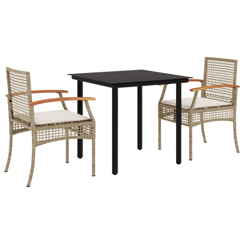 Nyha Patio Dining Set with Square Table