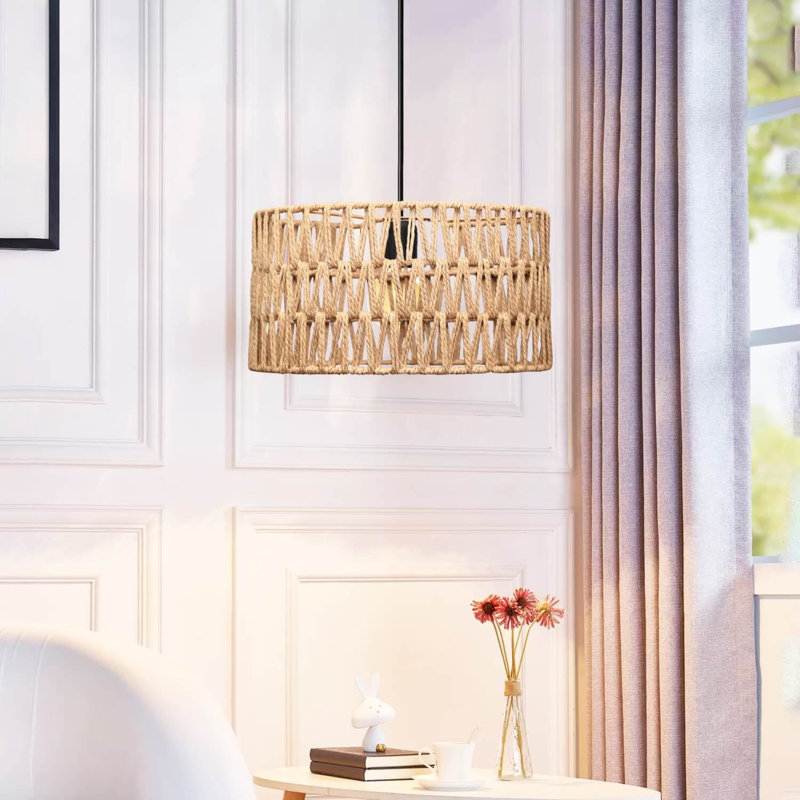 Lustre réglable en métal, finition naturelle, plaque de base de 11,8 po x 2,8 po | Hauteur: 8,7 à 27,6 pouces | Douille E27, 40 W maximum (ampoule non incluse) | Luminaire élégant pour salle à manger ou espace de vie, classé IP20