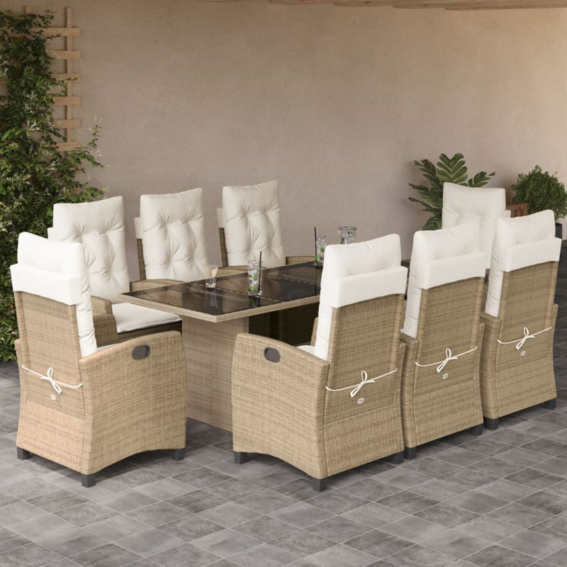  Garden Dining Set Beige