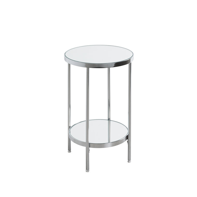 Darmstadt Tray Top End Table, Chrome