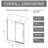 Single Sliding Shower Door 72 In H 60 W With Stainless Steel Handle, 1/4 Inch Thick Clear Tempered Glass, Aluminum Alloy Rail - Reversible Installation, Structure Zinc Roller Rail, Glass Reversible,-123118231