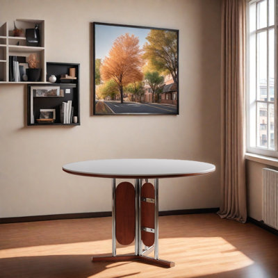 Simple Retro Stainless Steel Dining Table