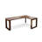 Solid wood walnut-colored L-shaped corner desk-217062027-217062017