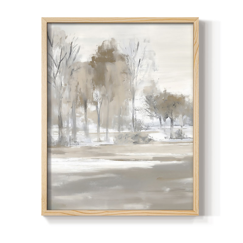 Reproduction encadrée FLORAL Series DLIV - bois massif, H 21 po x l 17 po