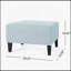 Repose-pieds classique en bois de bouleau avec rembourrage en mousse de haute qualité et tissu durable, parfait pour le confort et le style.-732365630