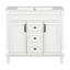 Meuble-lavabo de salle de bain avec lavabo supérieur, armoire à miroir, armoire de rangement moderne avec 2 portes à fermeture douce et 2 tiroirs, meuble-lavabo simple-1722170792