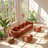 Urban Ins 138.58" W x 59.84" D x 31.1" H 4-Seat Velvet French Piping Modular Sectional Sofa