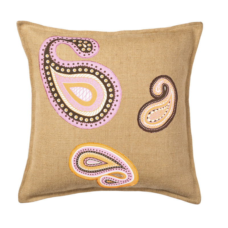  Coussin Paisley, Rose / Orange