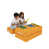 100 % polyester orange est en rupture de stock