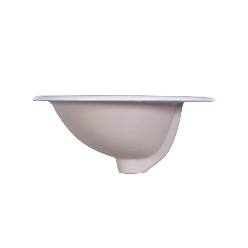 Lavabo de salle de bain vasque ovale en céramique blanche 20 po DAX