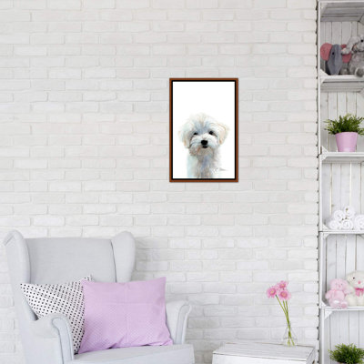 Maltese Puppy par Watercolor Luv - reproduction d'art