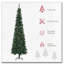 Arbre de Noël artificiel 7,5 pi